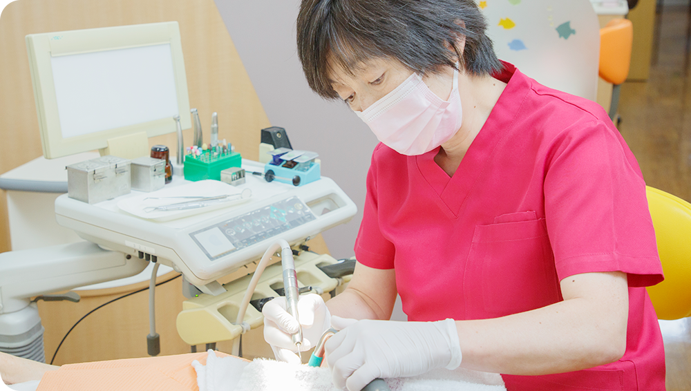 小児歯科は女性歯科医師が対応
